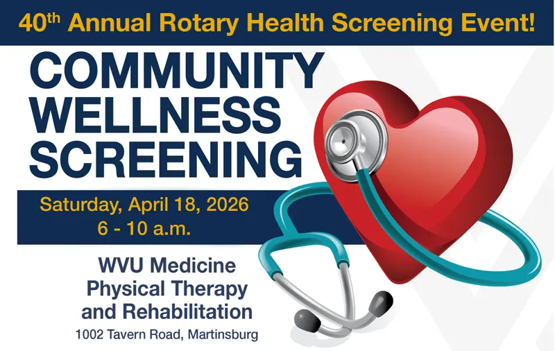 Community Wellness Screening – Rotary Club of Martinsburg – Martinsburg WV